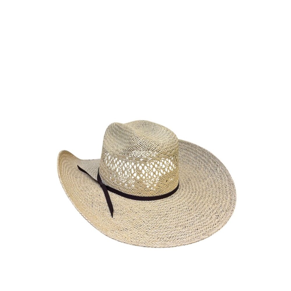 Rodeo King Straw Cowboy Hat Beige Western Style